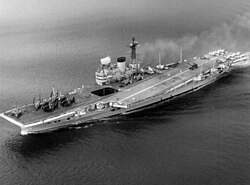 HMS Victorious taking part in Operation Vantage in July 1961