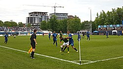 Canadian Premier League action in June 2019