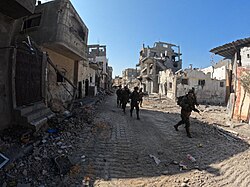 Israeli soldiers in the Gaza Strip on 31 October 2023