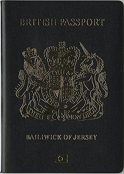 A Series C Jersey-variant British passport