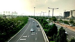 The Noida-Greater Noida Expressway.