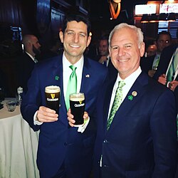 Bradley Byrne with Paul Ryan in 2018 on St. Patrick's Day