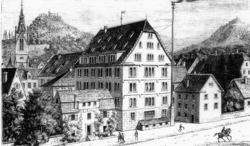 Spendhaus, first home of the weaving school that would become Reutlingen University