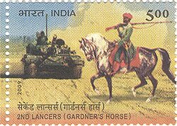 Bicentenary of 2nd Lancers (Gardner's Horse) - commemorative stamp (2009)