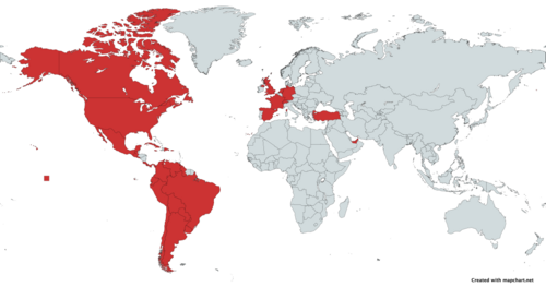 Bogotá El Dorado International Airport international passenger destinations