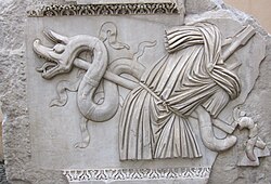 Dacian draco captured by Romans, Rome