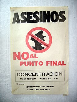 A poster calling for a demonstration against the passing of the law