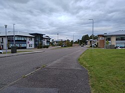Cardlehall business park, An outside view showing a group of office buildings