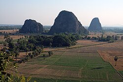 The limestone landscape of Kayin State