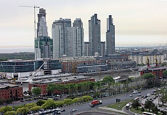 A project named Puerto Madero in Buenos Aires transformed a large disused dock into a new luxury residential and commercial district.