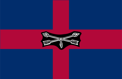 The Worcester County MD flag also uses the St. Georges Cross, though it is on a blue background.