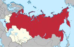 Location of the Russian SFSR (red) within the Soviet Union in 1936