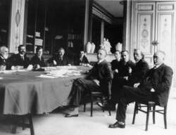 Einstein at a session of the International Committee on Intellectual Cooperation (League of Nations) of which he was a member from 1922 to 1932
