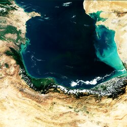 Most of Iran is rain-shadowed by the Alborz mountains in the north (just south of the Caspian Sea), hence the country's mostly (semi) arid climate.