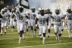 The Green Wave football team in 2013