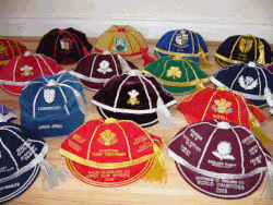 Various international honours caps