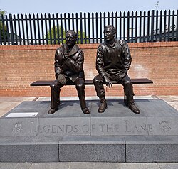 Jimmy Sirrel (1922–2008) and Jack Wheeler (1919–2009) statue at Meadow Lane