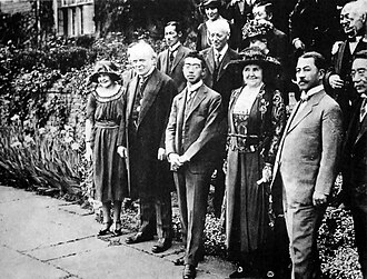 Lloyd George with Japanese Crown Prince Hirohito, 1921