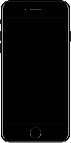 An iPhone 7 in Jet Black