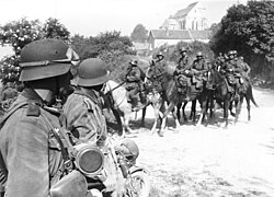 A German cavalry patrol in May 1940, during the Battle of France