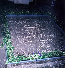 Headstone of him and his son Carl Linnaeus the Younger