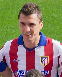 Mandžukić with Atlético Madrid in October 2014