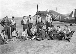 Czechoslovak fighter pilots of No. 310 Squadron RAF during the Battle of Britain in 1940