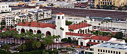 Union Station is served by Amtrak, Metrolink, and Metro Rail.