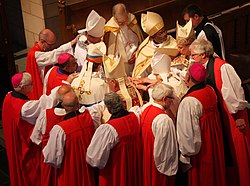 Episcopal consecration of the 8th bishop of Northern Indiana in 2016 by the laying on of hands
