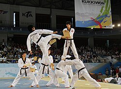 Taekwondo, a Korean martial art and Olympic sport