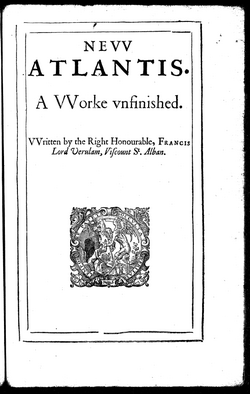 New Atlantis (1626) by Francis Bacon