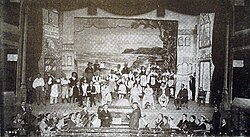 Scene from the operetta Don Pasticcio at the Cine Theatro Apollo, 1922
