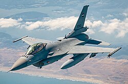 An F-16C of the Egyptian Air Force in 2022