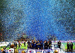 Inter won the 2004–05 Coppa Italia, beating Roma.