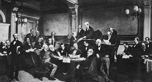 The signing of the first-ever Geneva Convention by some of the major European powers in 1864