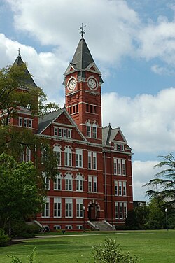 Samford Hall, on the Auburn University campus.