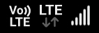 LTE and VoLTE logos on an Samsung Galaxy S21+ running One UI 6.1