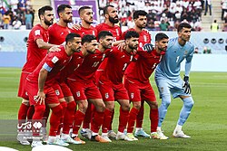 Iran's squad against England at the 2022 FIFA World Cup