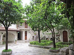 Courtyard of the Church of Apostles Peter and Paul in Antakya