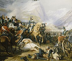 Napoleon at the Battle of Rivoli by Henri Félix Emmanuel Philippoteaux, 1844