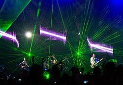 Muse performing in Melbourne, Australia, in January 2010