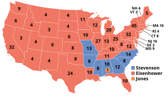1956 electoral vote results