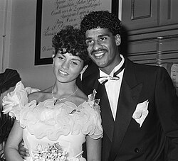 Frank Rijkaard and Carmen Sandries getting married on 10 October 1985