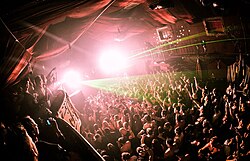 Attendees at a nightclub in Cape Town, South Africa