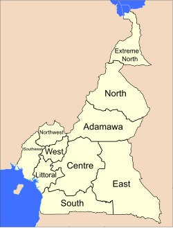 Cameroon is divided into 10 regions.