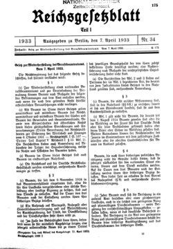 The promulgation of the law in the Reichsgesetzblatt