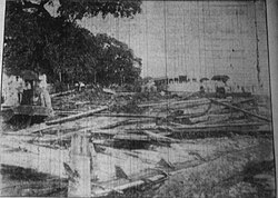A home destroyed near Biloxi, Mississippi in the aftermath of the hurricane