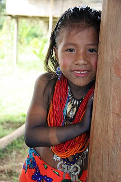 Embera girl in the Darién Province, 2006.