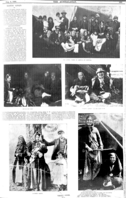 "Visiting Gipsies", article from Australian newspaper, The Australasian, 1898