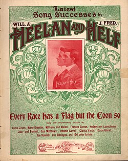 Sheet music for "Every Race Has a Flag but the Coon"